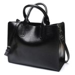 Sac � main femmes - xjydncg - cuir pu souple vintage - grande capacit� - noir