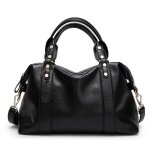 Sac � main femmes - xjydncg - cuir pu souple vintage - grande capacit� - noir