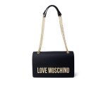 Sac � main en poly�thyl�ne noir love moschino