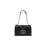 Sac � main en poly�thyl�ne noir love moschino