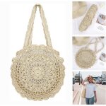 Sac paille femme sac de paille de plage pochette pour femme sacs � main d�t� sacs � bandouli�re tiss�e ...