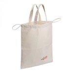 Sac  pain - ecodis - crme - coton biologique - certification gots - 2 anses de transport