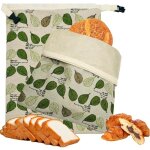 Sac � pain r�utilisable pour pain maison - 2 pi�ces avec doublure � la cire dabeille et ext�rieur en ...