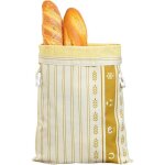 Sac � pain r�utilisable pour pain maison - doublure en cire dabeille et ext�rieur en lin - 43 x 30 cm ...