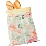 Sac � pain r�utilisable pour pain maison - doublure en cire dabeille et ext�rieur en lin - 43 x 30 cm ...