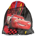 Sac piscine - cars - 38 cm - rouge - enfant - 1 compartiment avec ficelles