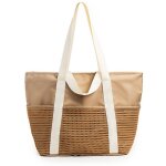 Sac de plage grande capacit�sac a main femme imperm�able et anti - sable pour femmemarron