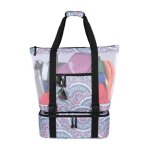 Sac de plage - zgeer - mandala - sac  glace amovible - impermable - grande capacit