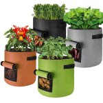 Sacs de plantation g�otextile 4 sacs de plantation de pommes de terre (4 de 10 gallons) pots de pommes ...