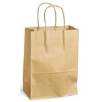 Sac à poignées torsadées kraft 100g taille l 40x16x45cm brun Sac à poignées torsadées kraft 100g taille l 40x16x45cm brun
