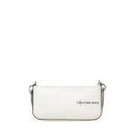 Sac port paule - calvin klein jeans - ref 56095 - cuir - blanc - zippe - lisse