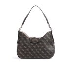 Sac port paule avec pochette amovible eco brenton - guess jeans - femme u marron