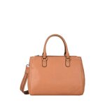 Sac port main hexagona cuir ref 48612 40 * 26 * 11 tan