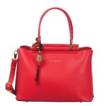 Sac port� main - ted lapidus - hf9583 - rouge - bandouli�re ajustable - 3 compartiments