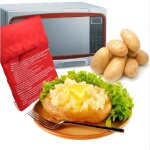 Sac de cuisson - potato express - rouge - 23 x 18 cm - cuisson rapide - lavable et rutilisable