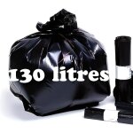 Sacs poubelle grande rsistance - 130 litres - 100 sacs poubelles