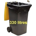 Sacs poubelle grande rsistance - 330 litres - 100 sacs poubelles