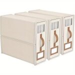 Sacs de rangement pour draps - ensemble de 3 organisateurs de draps pliables et respirants - avec fen�tre ...