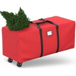Sac de rangement pour sapin de noël de 9 ft en tissu oxford 600d avec roues et poignée imperméable à ... Sac de rangement pour sapin de noël de 9 ft en tissu oxford 600d avec roues et poignée imperméable à ...