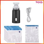 Sacs de rangement sous vide - akozon - pompe �lectrique + 5 sacs - usb portable - r�utilisable - gain ...