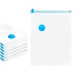 Sacs de rangement sous vide - 40 x 60cm - tanches - rutilisables - lot de 6