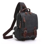 Sac sacoche bandoulire en toile sac dpaule de voyage exterieur sac de poitrine pour homme - femme - ...