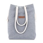 Sac seau femme amazinggirl - gris clair - peut contenir un format a4 - bandouli�re zipp�e