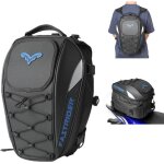 Sac de selle moto 37l grande capacit� - sac arri�re casque extensible - convertible sac � dos - r�fl�chissant ...