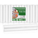 Sac sous vide alimentaire 8 pack rouleau sous vide alimentaire 1528x300cm convient tous machine sous ...