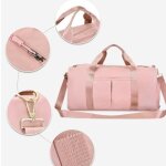 Sac de sport - my16100 - femmes - impermable - poche  chaussures - rose