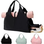 Sac de sport - femme - grand sac de yoga - noir - imperm�able - espace de rangement spacieux