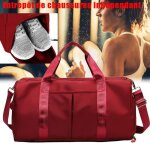 Sac de sport fonction � dos compartiment chaussurescabas de fitness voyage bain bagage gym football basket ...