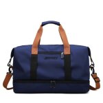 Sac de sport impermable avec compartiment chaussures sac de voyage en oxford homme et femme pour gym ...