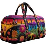 Sac de sport matelass� hippie sac de voyage fleuri vintage sac de week - end grande capacit�sac de voyage ...