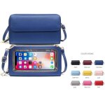 Sac tlphone portable femmesac  bandoulire pochette portefeuille sac de tlphone avec fentre  cran ...