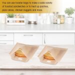 Sacs à toast - fydun - réutilisables - haute température - 16x18 cm - beige Sacs à toast - fydun - réutilisables - haute température - 16x18 cm - beige
