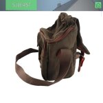 Sac en toile vintage pour appareil photo bandouli�re simple caf� compatible avec appareil photo reflex ...