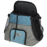 Sac transport avant - kerbl - vacation - gris / bleu - 31x24x38 cm