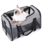 Sac de transport pour chat chien animalcaisse de transport avec bandoulire rglable 44x28x28cm sac  ...