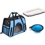 Caisse de transport - foclatuner - sac transport chat chien - respirant - pliable - matelas amovible
