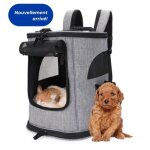 Sac de transport pour chat chien mobiclinic thor pliable ma. 75 kg sac  dos pour animaux filets daration ...