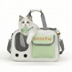 Sac transport chat pliable vert kittytag sac transport chien respirant sac chat elegant cage transport ...