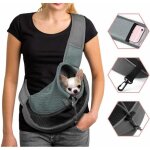 Sac de transport chien sac � bandouli�re r�glable sac de voyage sac � main chien avec pochette en filet ...