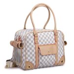 Sac de transport en cuir pu de luxe sac de transport pour petit chien chat animal de compagnie sac � ...