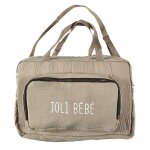 Sac de transport joli bb 40cm taupe