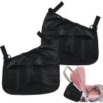 Sac de transport lat�ral universel pour poussettes - lot de 2 - sac de rangement portable en filet - ...