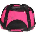 Sac de transport - rose - toile tanche - 43x20x29 cm - pour chien et chat - taille s