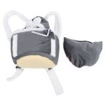 Sac de transport ventral pour animaux - ulisem - 33x27x25 cm - tissu polaire - bretelles ergonomiques ...