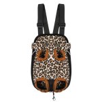 Sac de transport ventral poitrine pour animaux chien chat - taille s - motif lopard