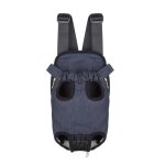 Sac de transport ventral poitrine sac  dos pour animaux chien chat - taille xl (blue jean)